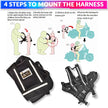 Baby Harness for Two-Wheeler, Kids Motorcycle Safety Belt with Adjustable Straps (1–6 Years)