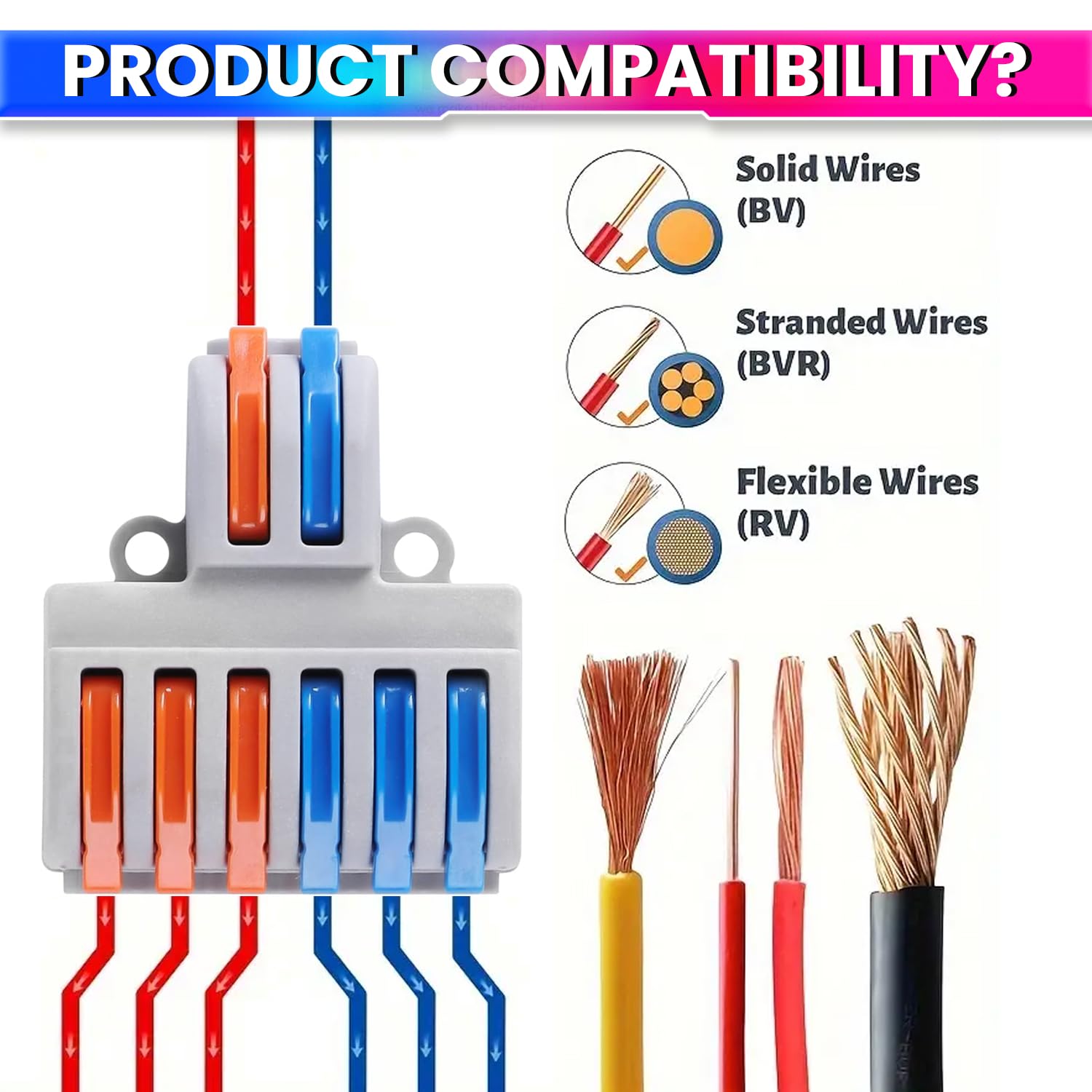 Electrical Wire Connector-Quick-Connect Terminal Blocks for Efficient Power Distribution amiciKart c0tmiz-hs.myshopify.com