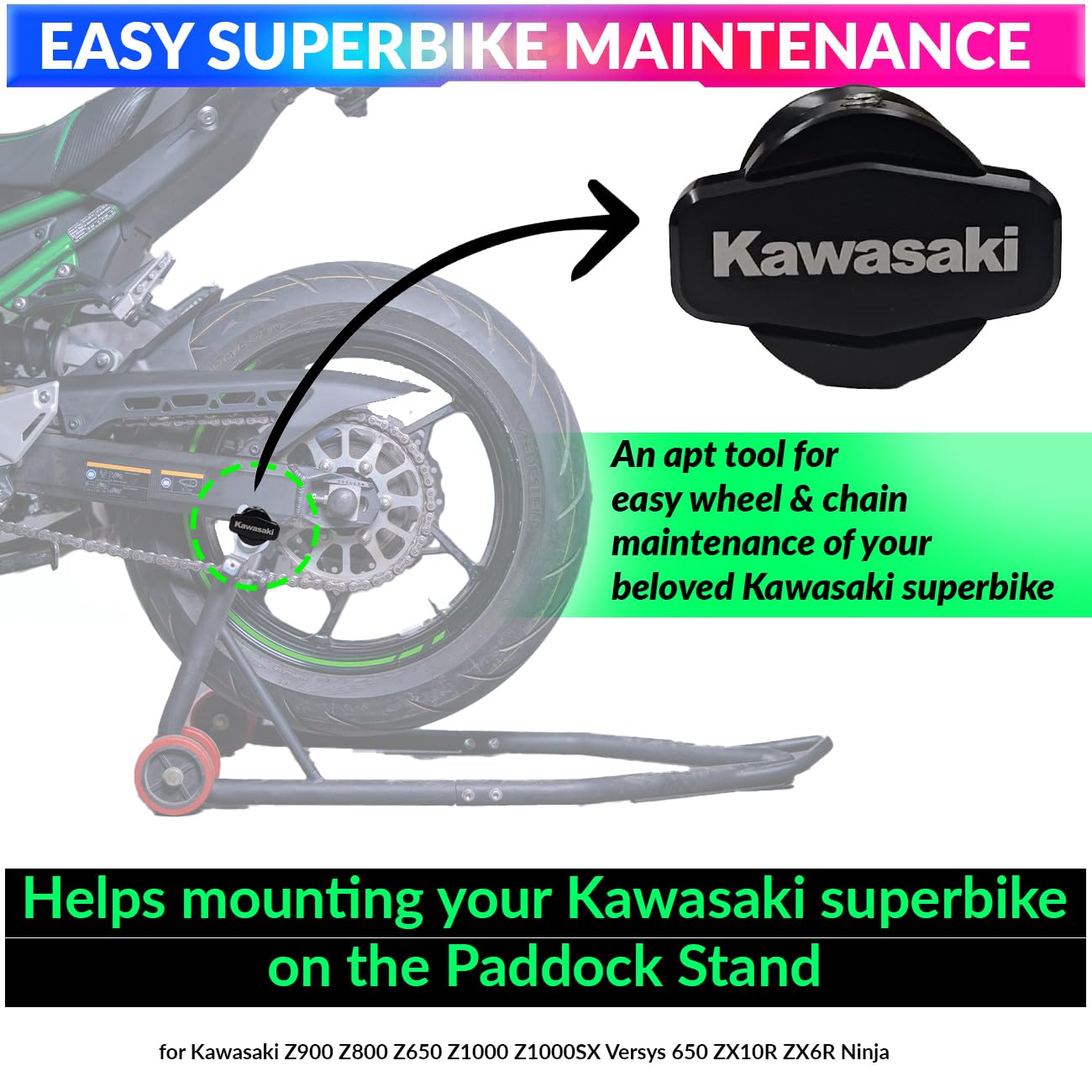 8MM Motorcycle CNC Swingarm Spool Sliders for Kawasaki Ninja amiciKart c0tmiz-hs.myshopify.com