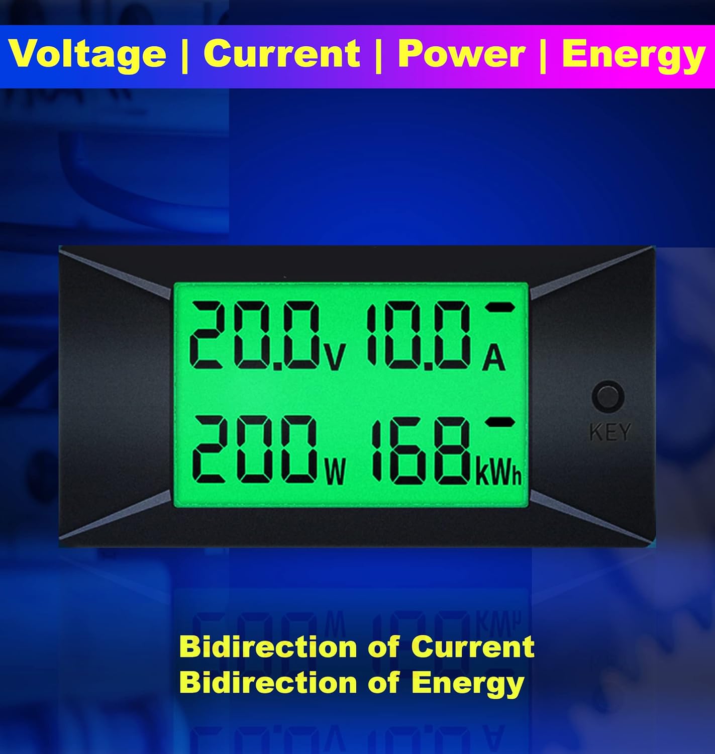 DC Energy Monitor – 300A, Bi-Directional Meter with Shunt for Voltage, Power & Monitoring amiciKart c0tmiz-hs.myshopify.com