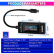 6-in-1 Digital LCD Type-C Charger Tester – Voltage, Current, Time, mAh, & Wh Detector