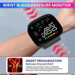 amiciCare Wrist Blood Pressure Monitor, Type-C Rechargeable BP Machine Stores 99 * 2 Readings for 2 Users with Color Indicators and Voice Broadcast