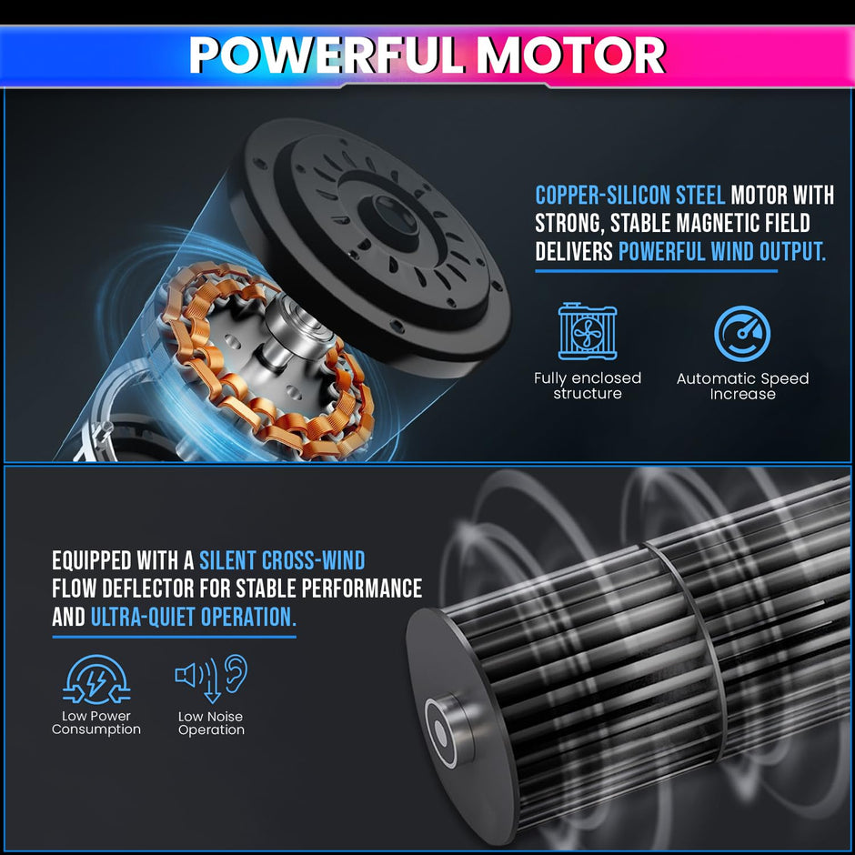 Ceiling Fan with Light & Bluetooth Speaker – Modern Invisible Chandelier, 6 Speeds & Remote