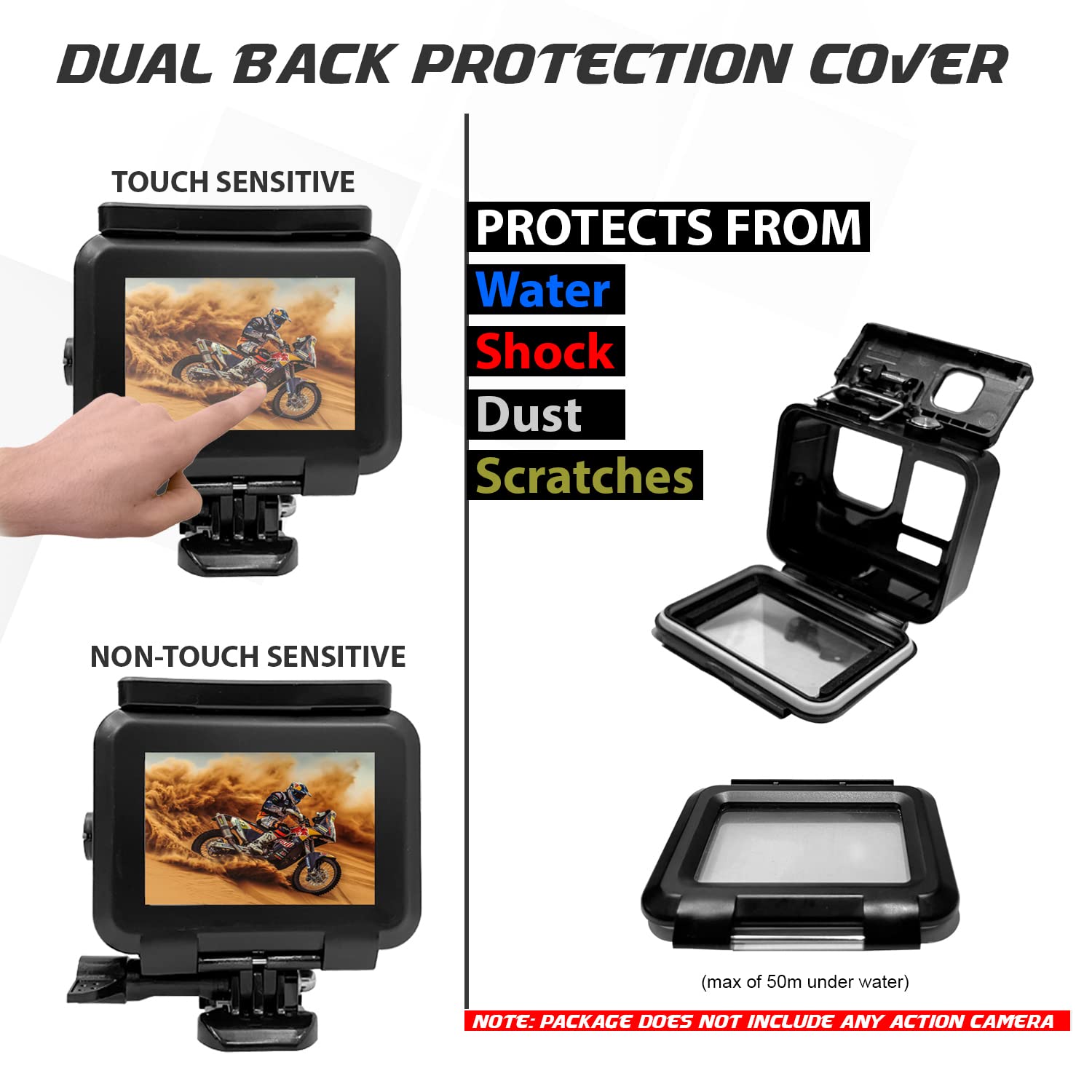 Waterproof Case Compatible for GoPro Hero 10 Hero 9, 50M Water Protective Cover for Action Camera amiciKart c0tmiz-hs.myshopify.com