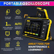 amiciSense DSO-152 Mini Digital Oscilloscope – 2.8” TFT Handheld Single Channel Oscilloscope with 200KHz Bandwidth, 2.5MS/s Sampling Rate & USB-C