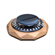 Rotating Car Air Freshener with Natural Walnut Body, Solar Powered Aromatherapy Diffuser