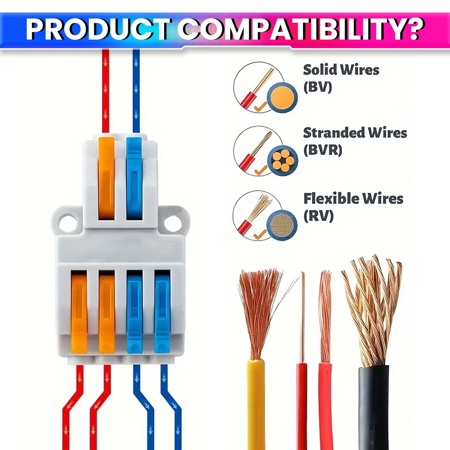 Electrical Wire Connector-Quick-Connect Terminal Blocks for Efficient Power Distribution amiciKart c0tmiz-hs.myshopify.com