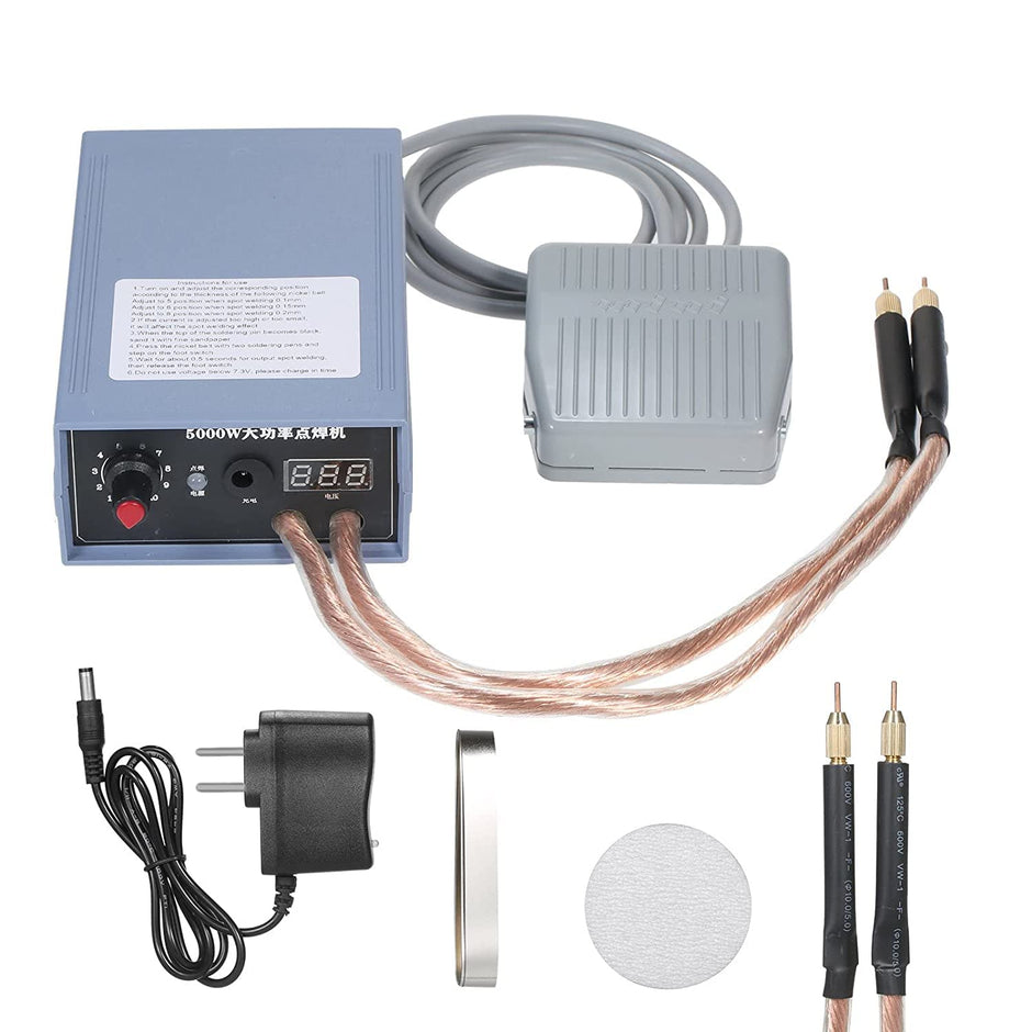 5000W Mini Spot Welder for 18650/21650 Battery | 0.15mm Nickel Strip | Portable DIY Kit amiciKart c0tmiz-hs.myshopify.com