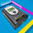MPPT Solar Charge Controller, Intelligent Lithium Battery Regulator for Solar Panel with LCD Display 12V/24V