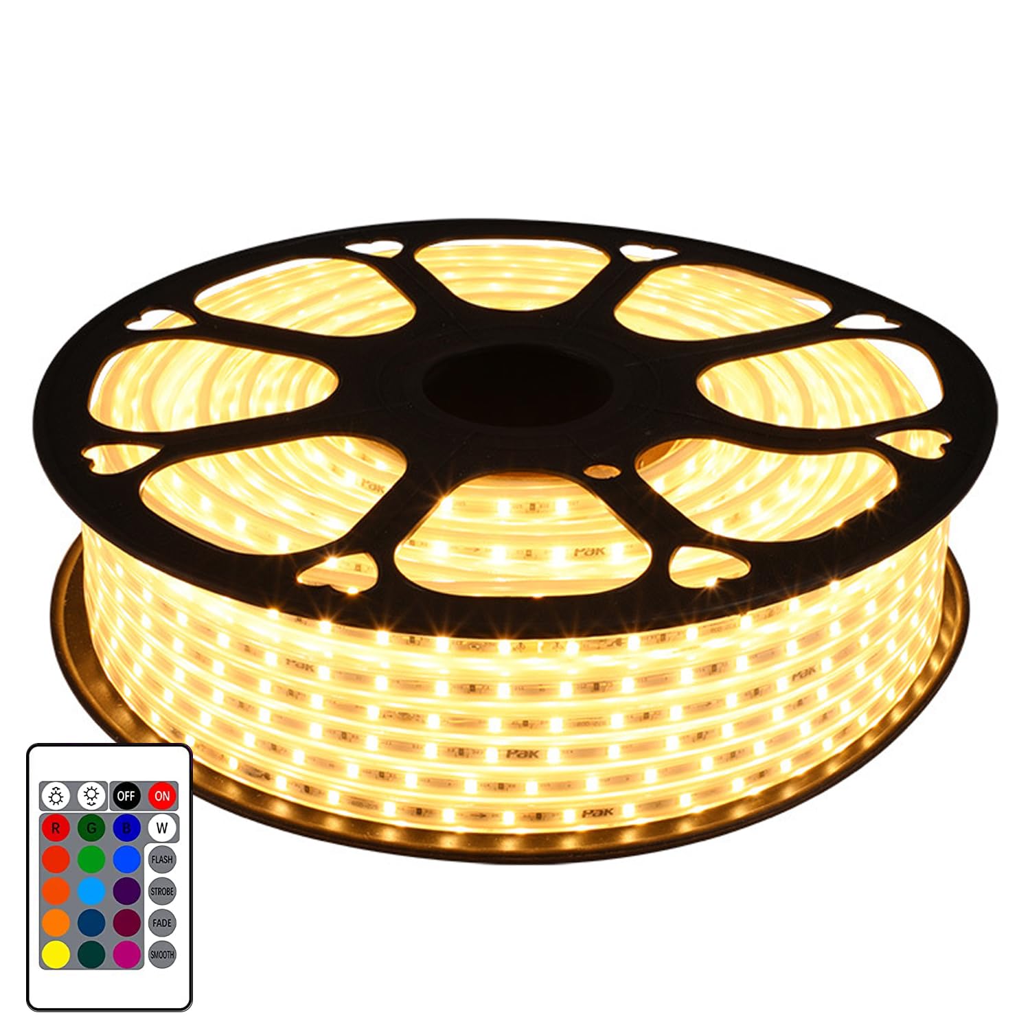 Warm White 40m LED Rope Light with Flexible & Adjustable Decorative Lighting Strip for Home Or Festive Décor (120 LEDs/m) amiciKart c0tmiz-hs.myshopify.com