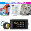 6-in-1 Digital Power Meter, 100A 40–300V AC with Multi-Colour Display (22kW)