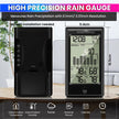 Wireless Rain Gauge – 5-in-1 Sensor , Indoor/Outdoor Temp & Humidity Monitor, Backlit Weather Station amiciKart