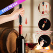 Wine Bottle Opener, Air Pressure Cork Opener with Foil Cutter, Wine Pourer and Vacuum Bottle Sealer