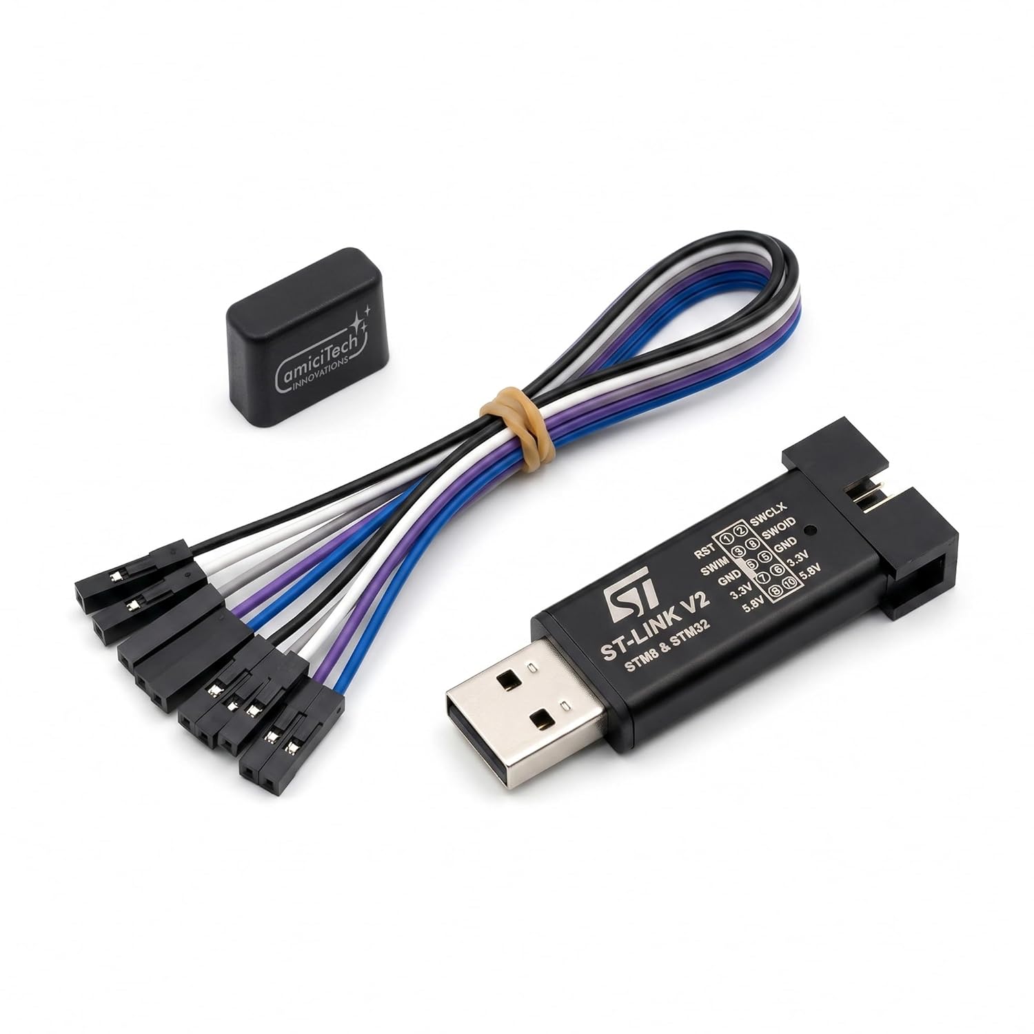 ST-Link V2 Mini STM8/STM32 Programmer & Debugger with SWD/SWIM for STM32 Development