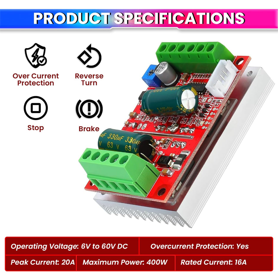 Three-Phase Brushless Motor Controller with PWM and Hall Sensor Support amiciKart c0tmiz-hs.myshopify.com