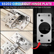 Hinge Repair Plate|Stainless Steel (SS202) Door Hinges|Fix Loose Cabinet Hinges|8 Pcs of Hinge Cup Repair Plate with Screws amiciKart
