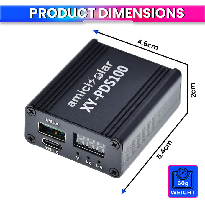 100W DC-DC Mobile Quick Charger Module DC Step Down Converter with QC4.0 / QC3.0 / Type-C PD