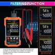 Battery Internal Resistance Tester with Auto/Manual Detection & Kelvin 4-Terminal Sensing