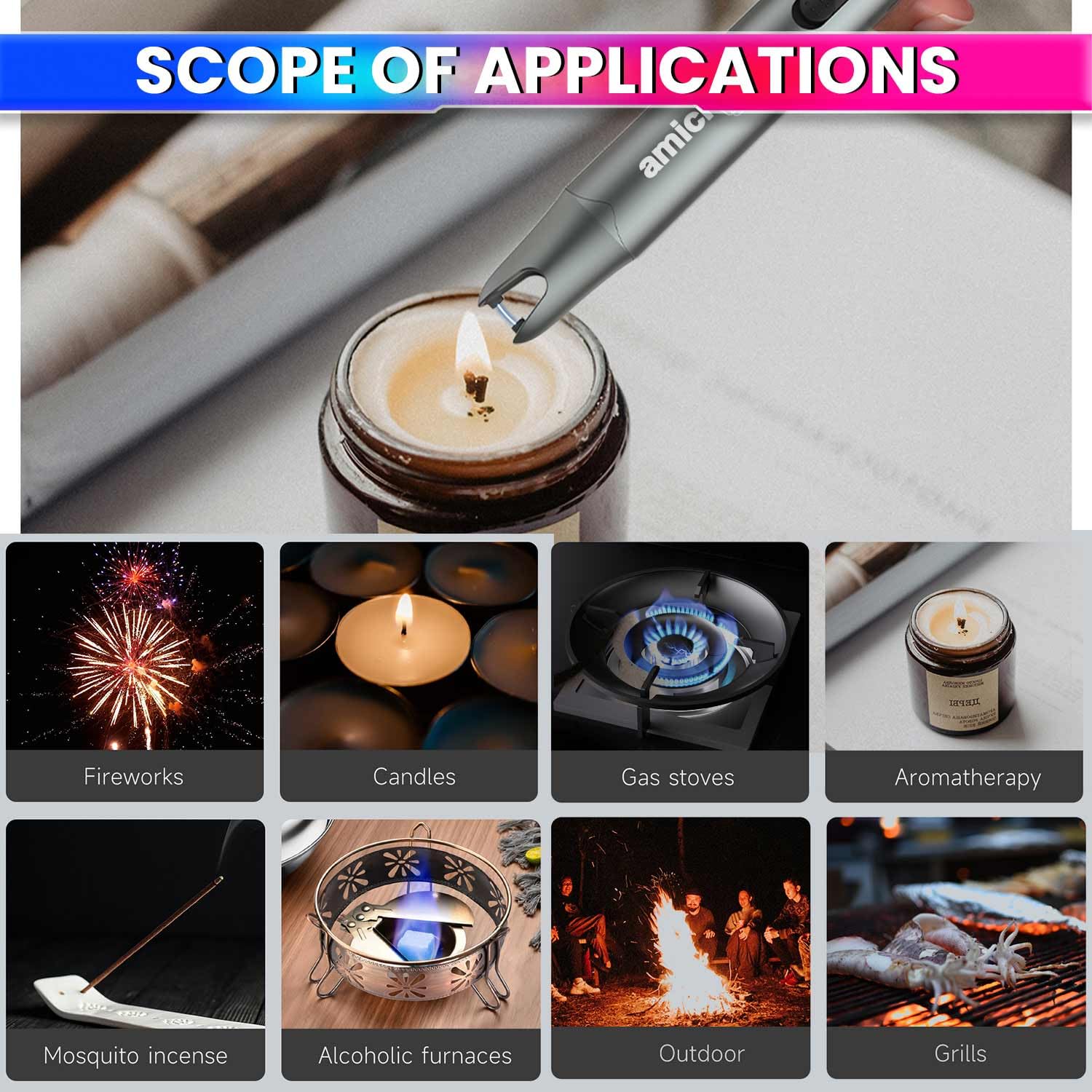 Ultra-Slim Plasma Lighter, Type-C Rechargeable, Windproof & Flameless ...