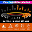 amiciSolar Quick Battery Connector Terminal – 120A 1500V DC, Heavy Duty Power Connector for Battery, Solar & Industrial Systems