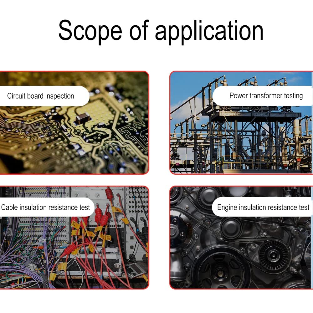 Megohmmeter, Digital Insulation Resistance Tester with AC/DC Voltage Test and Large LCD Display amiciKart c0tmiz-hs.myshopify.com
