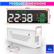 Digital LED Alarm Clock – Temperature & Humidity Display, Triple Alarm, Large LED Screen amiciKart