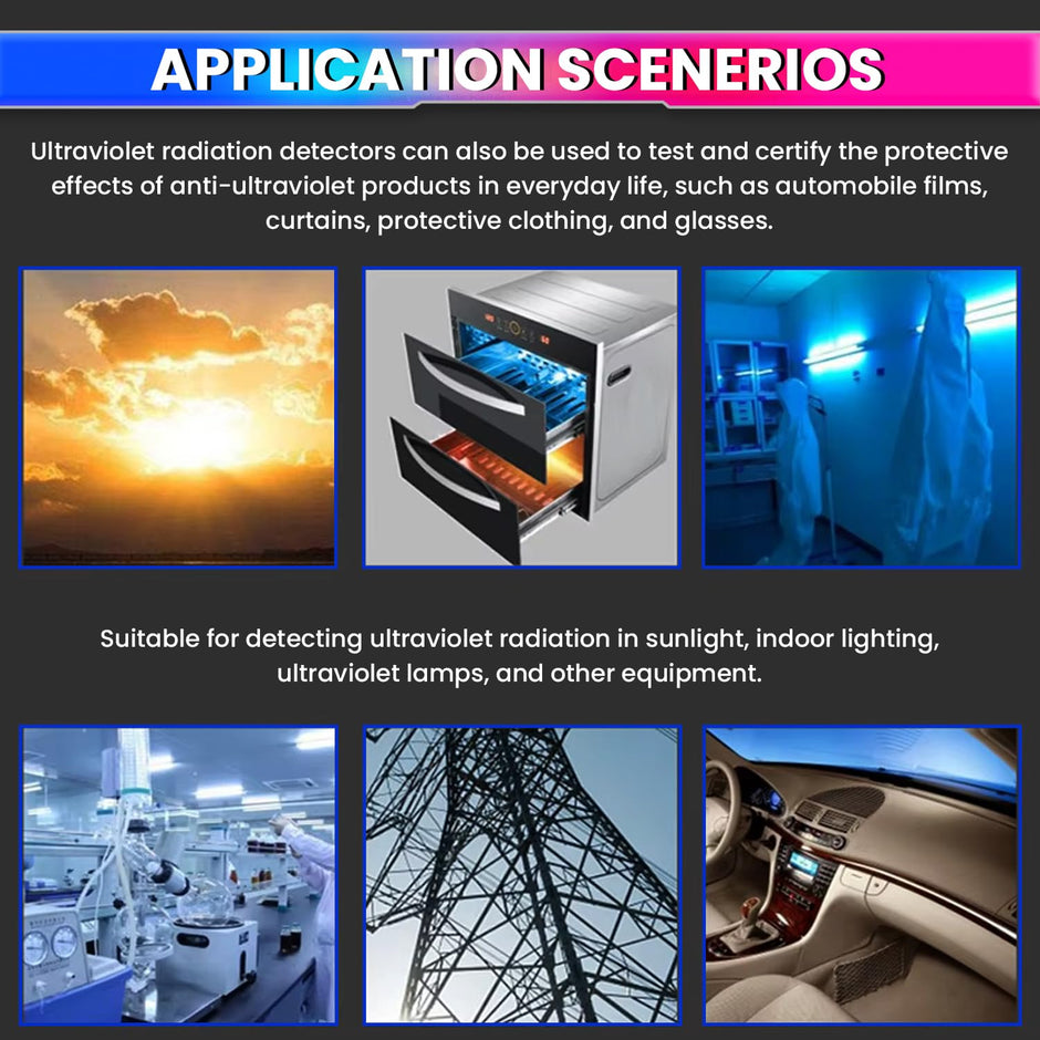 UV Radiation Detector – 350–380nm Range, Ultraviolet Light Tester for Safe Radiation Monitoring amiciKart c0tmiz-hs.myshopify.com
