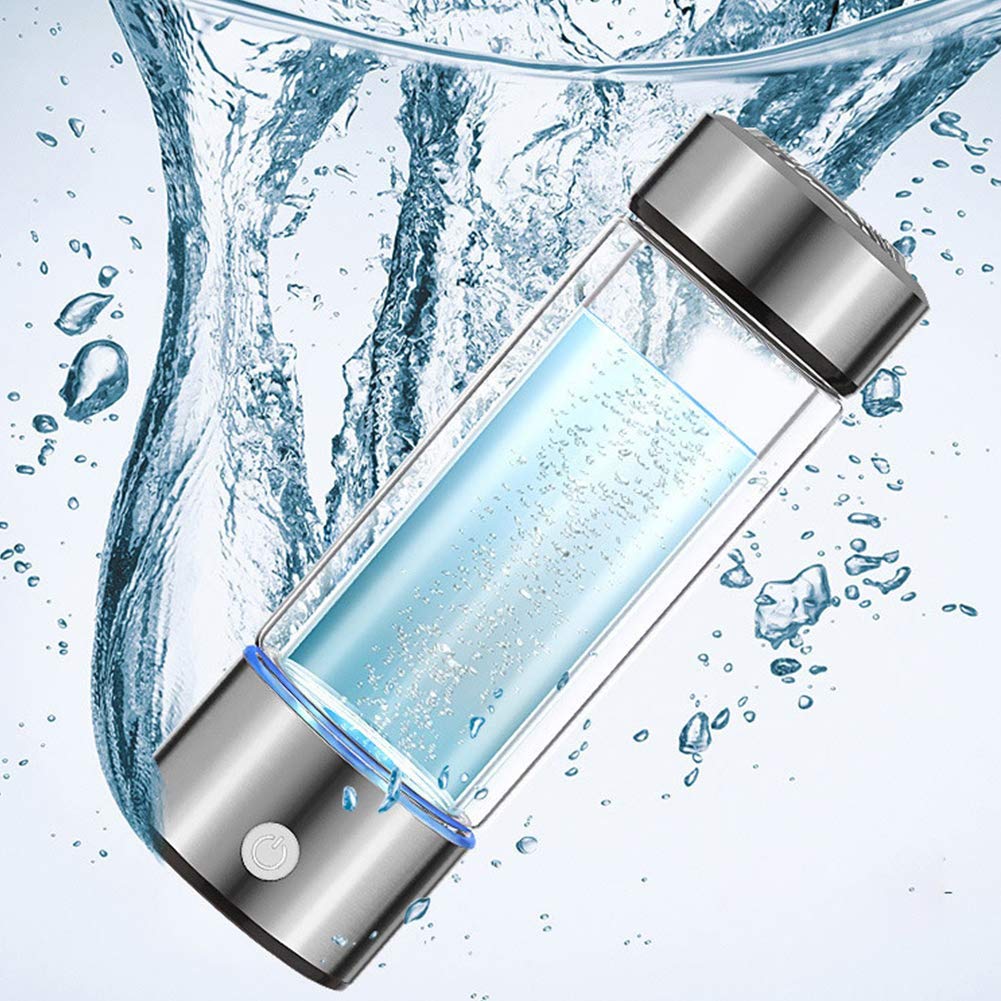Portable Hydrogen Water Bottle Rechargeable Glass Hydrogen Generator for Rich Antioxidant Healthy Hydration amiciKart c0tmiz-hs.myshopify.com