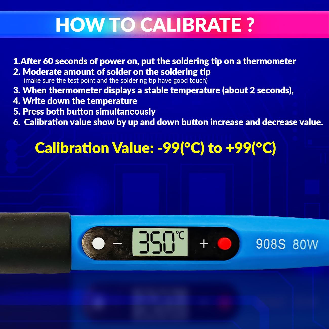 Soldering Iron 60W with Adjustable Temperatures