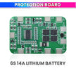 6S 22.2V/25.2V 14A Lithium Battery BMS Protection Board with Cell Balancing 6-Cell 18650 Li-ion Packs Overcharge, Over-Discharge & Short-Circuit Safety