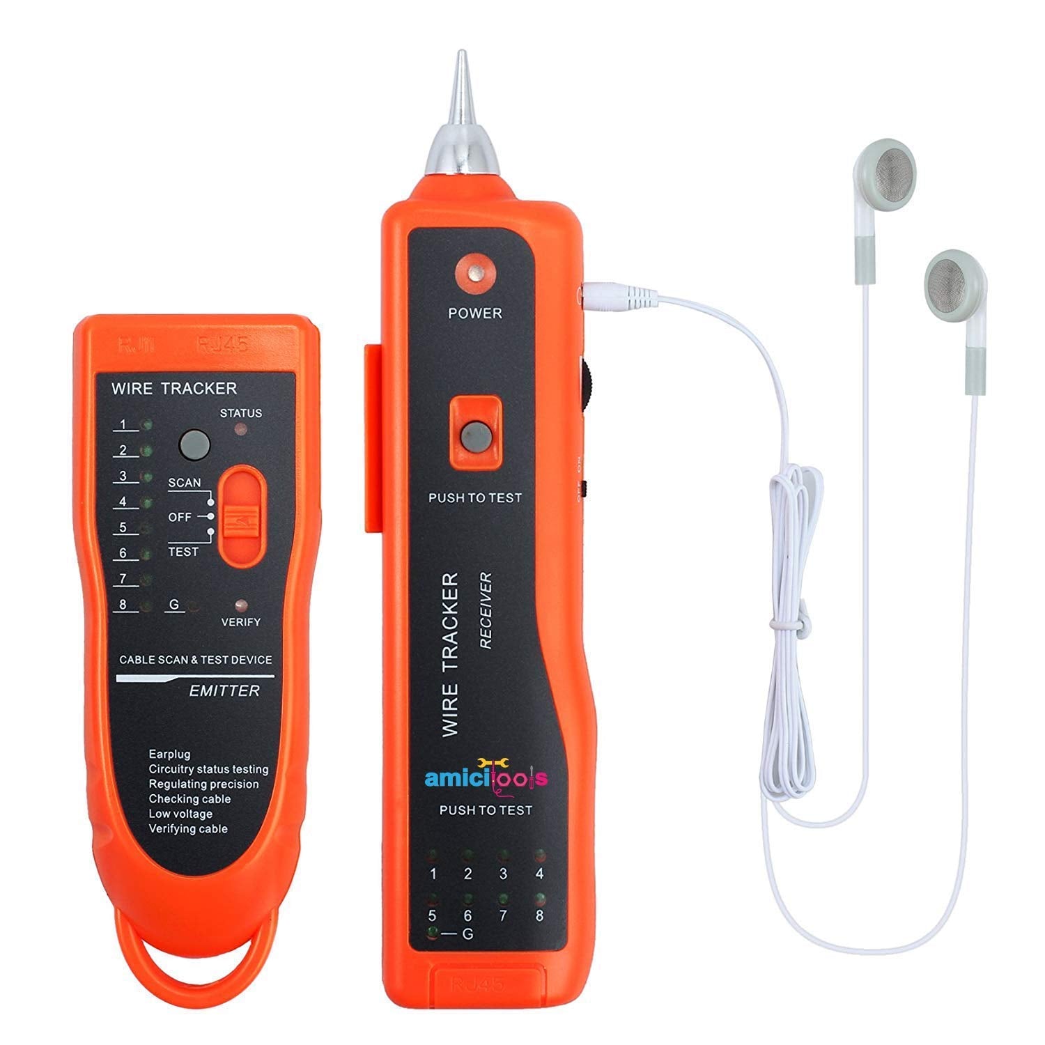 XQ-350 Wire Cable Break Point Tester for Network Cable RJ45/RJ11 with 2×9V Batteries amiciKart c0tmiz-hs.myshopify.com