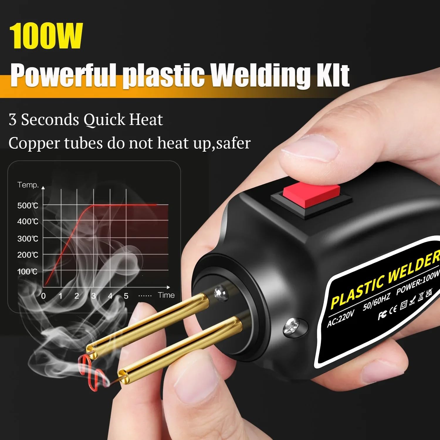 Car Bumper Repair Welder Tool & Staples Kit – 100W Plastic Welding Tool amiciKart c0tmiz-hs.myshopify.com