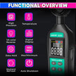 Digital Luxmeter, 200K Lux Photometer with 0.5sec Response Time with 4-Digit Digital Display