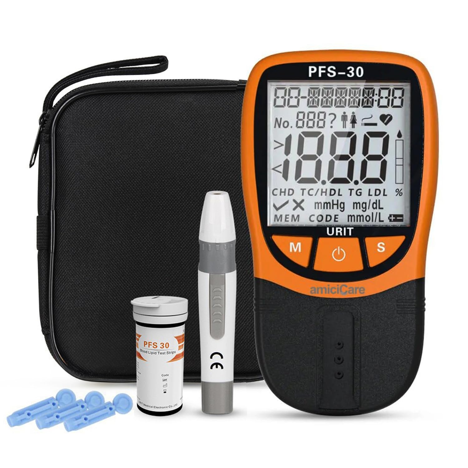 4 In 1 Home DIY Lipid Profile Tester, Total Cholesterol Triglycerides Hdl And Ldl Meter amiciKart c0tmiz-hs.myshopify.com