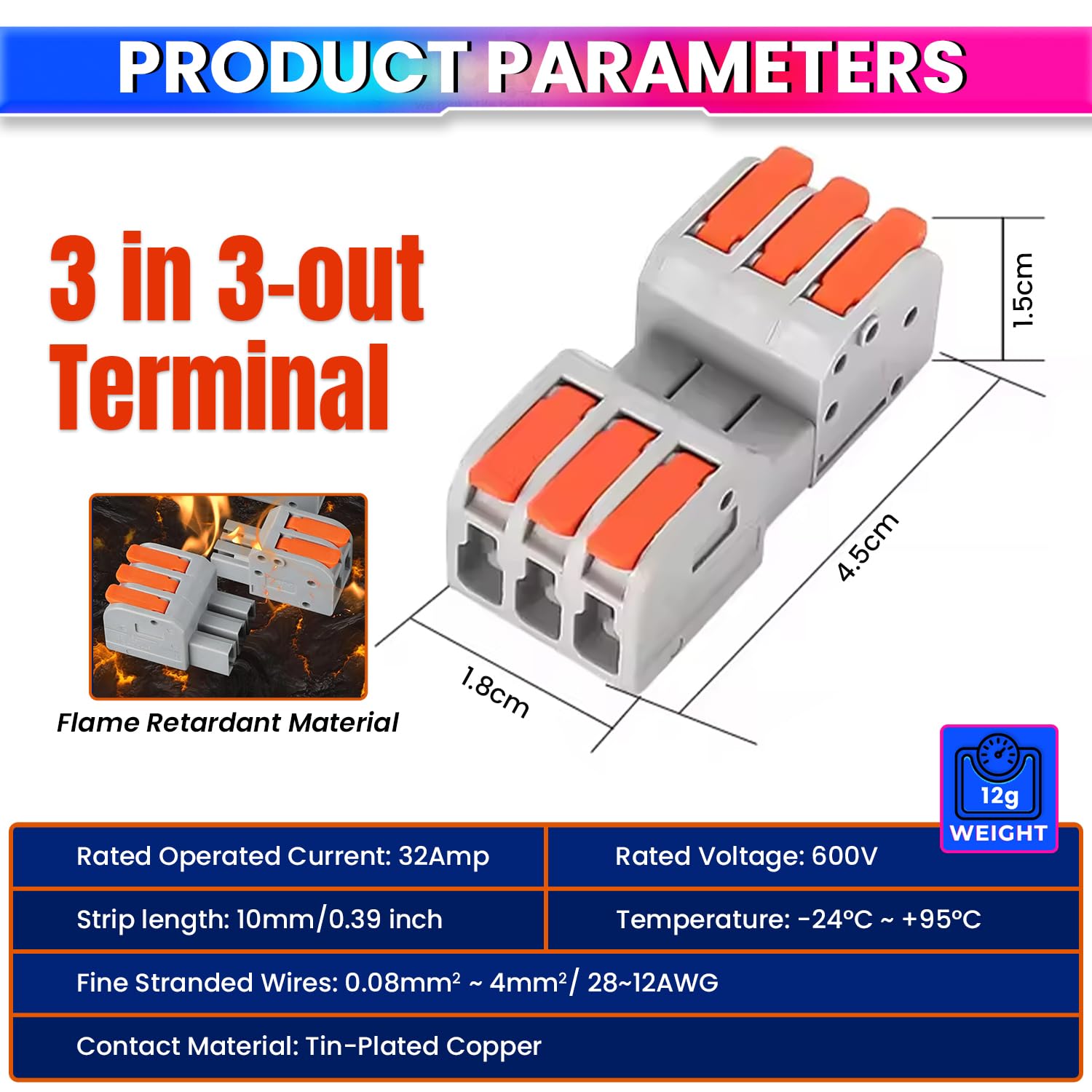 Fast Wire Clip Connectors– Quick Disconnect, No Twisting or Extra Wiring Needed amiciKart