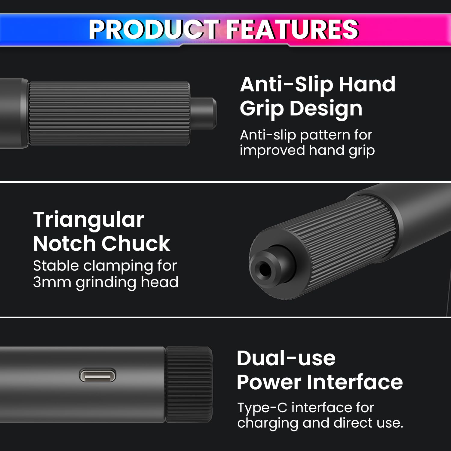 Rechargeable Rotary Tool Kit –Type-C,24 Bits,Dual-Speed for DIY Polishing, Crafting & Grinding amiciKart c0tmiz-hs.myshopify.com