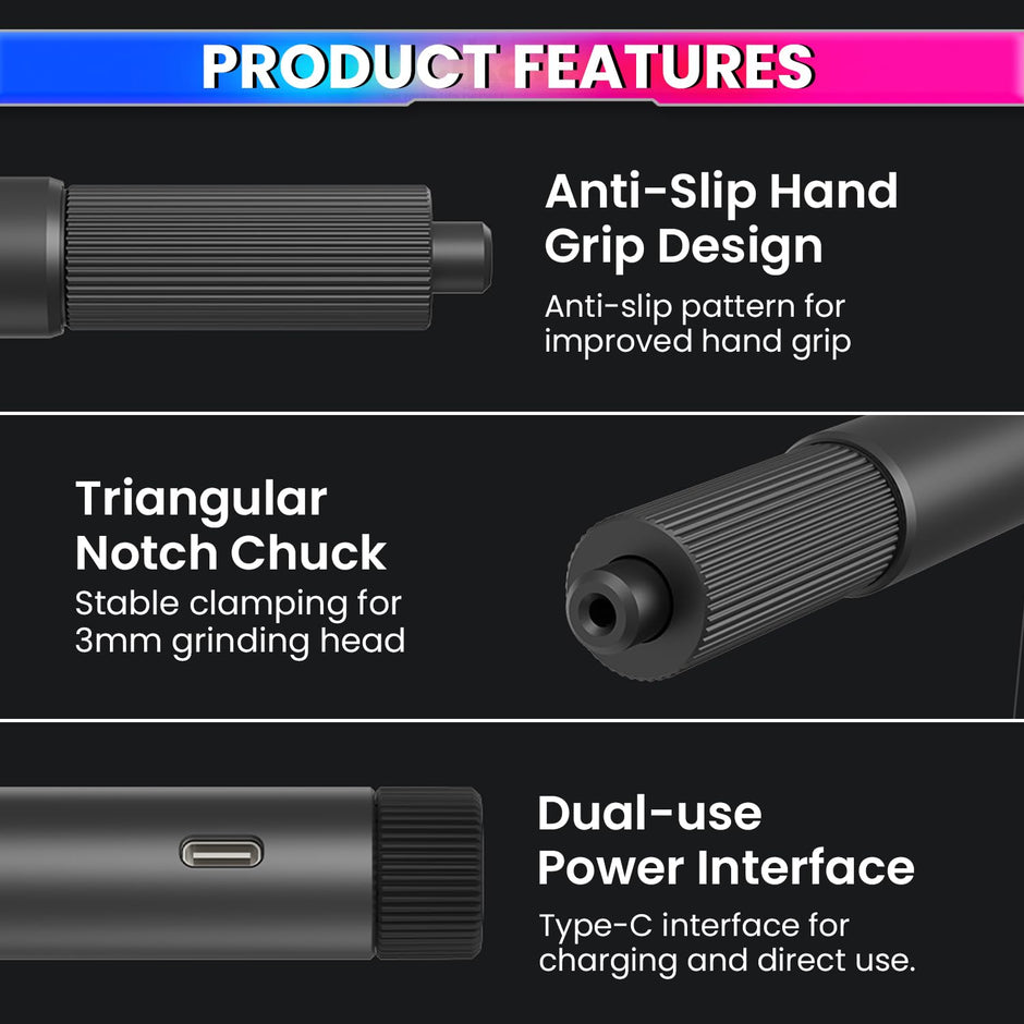 Rechargeable Rotary Tool Kit –Type-C,24 Bits,Dual-Speed for DIY Polishing, Crafting & Grinding amiciKart c0tmiz-hs.myshopify.com