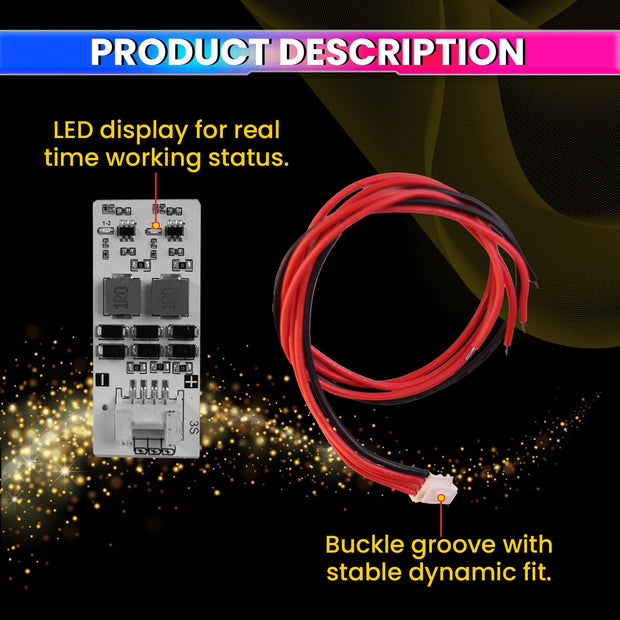 3S 2A Active Energy Balancer Board – Inductive Voltage Energy Equalization for LiFePO4 / Li-ion / Lipo / LTO Battery Packs (3.0V–4.2V) amiciKart