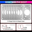 Hinge Repair Plate|Stainless Steel (SS202) Door Hinges|Fix Loose Cabinet Hinges|8 Pcs of Hinge Cup Repair Plate with Screws amiciKart c0tmiz-hs.myshopify.com
