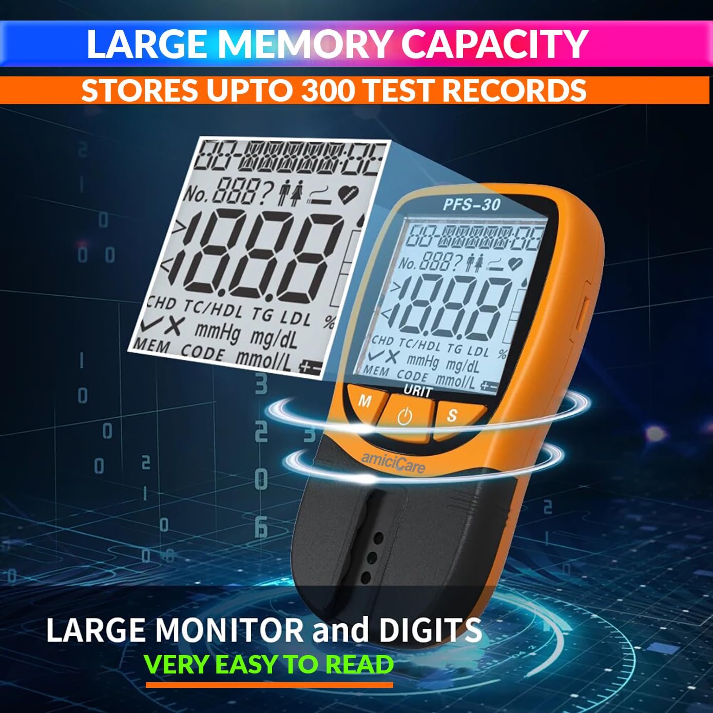 4 In 1 Home DIY Lipid Profile Tester, Total Cholesterol Triglycerides Hdl And Ldl Meter amiciKart c0tmiz-hs.myshopify.com