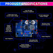 amiciSolar LX8015 DC-DC Adjustable Step-Down Power Module | 5-80V Input to 1-60V Output | 1.5A Peak Current | High Efficiency Buck Converter