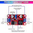 amiciSolar DC-DC Boost, XL6019 Adjustable Step-Up Power Supply Module, Input 3V-35V, Output 5V-40V up to 5A