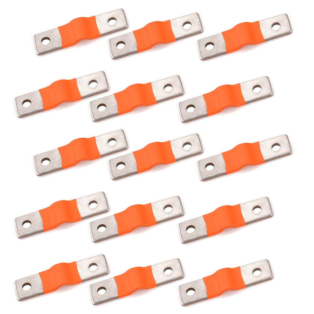100A Pure Copper Flexible Busbar Battery Terminals for LiFePO₄ Lithium Batteries – Pack of 15
