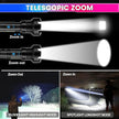 XHP90 Rechargeable LED Torch Light – 4000 Lumens Flashlight with COB Work Light, 7 Modes & Power Bank