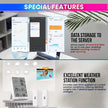 Digital Weather Station – Indoor/Outdoor Temp & Humidity, Date/Time, Dual Sensors, SmartLife App