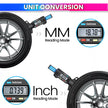 Digital Tire Thread Depth Gauge with LCD Display, 0-25mm Accurate Measurement for Cars, Trucks, Motorcycles Wheel amiciKart