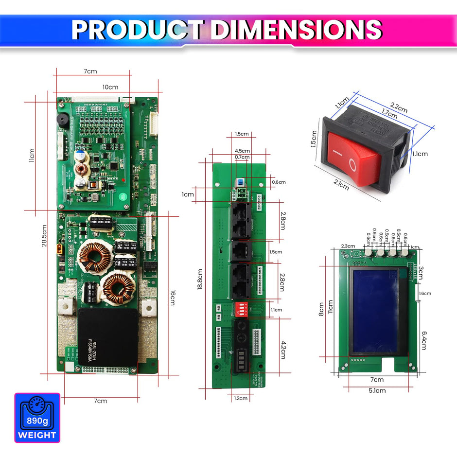 Home Energy Storage System DALY ESS BMS 16S 48/51.2V Lithium Battery Pack|150A