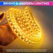 Warm White Waterproof LED Rope Light for Home, Garden, Events & Décor Flexible Decorative Strip Light 18M amiciKart c0tmiz-hs.myshopify.com