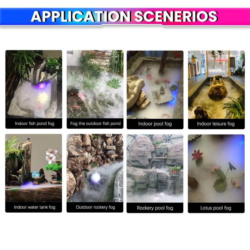 Ultrasonic Mist Maker Fogger Atomizer Spray Machine With Auto Shut-Off For Parties & Function amiciKart c0tmiz-hs.myshopify.com