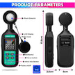 Digital Luxmeter, 200K Lux Photometer with 0.5sec Response Time with 4-Digit Digital Display